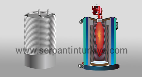 VERTICAL STEAM GENERATOR SERPENTINE